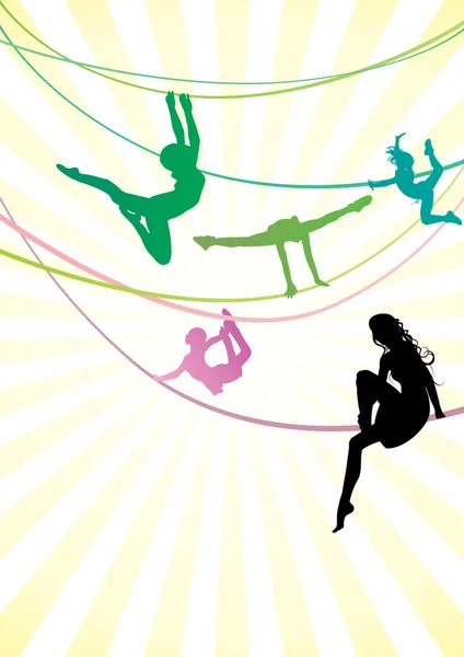 Acrobat color vector de imagen — Archivo Imágenes Vectoriales