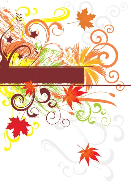 Abstracte herfst vector achtergrondkleur — Stockvector