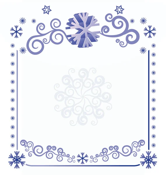 Kerstmis frame vectorillustratie — Stockvector