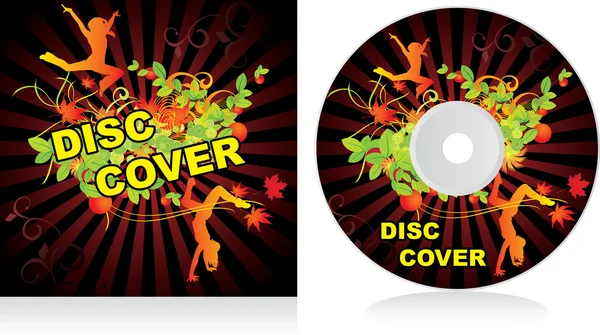 Vector cd cover design — Stock Vector