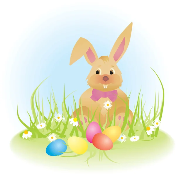 Easter bunny vector ilustration — Stock Vector