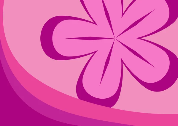 粉红色的花背景 — 图库矢量图片