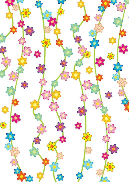 Färg blommor — Stock vektor