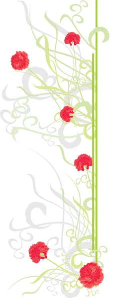 Vector borde de la flor — Archivo Imágenes Vectoriales