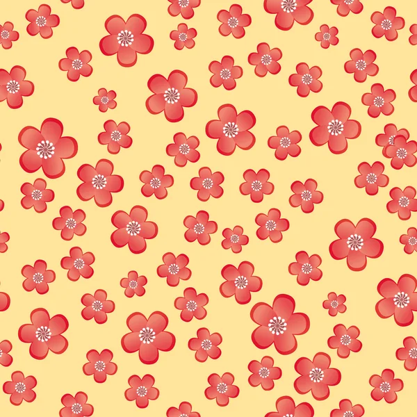 Fleurs texture sans couture — Image vectorielle