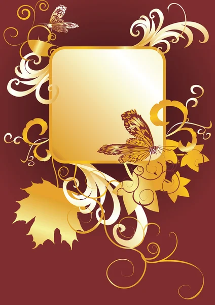 Gold card — Stock Vector