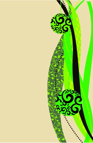 Boule de Noël Vert — Image vectorielle