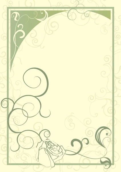 Verde vintage en blanco — Vector de stock