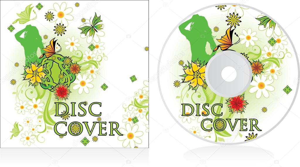 disc cover floral design