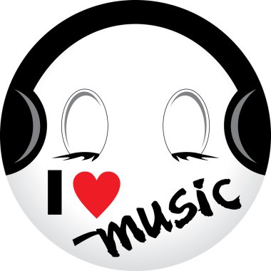 müzik vektör işareti seviyorum