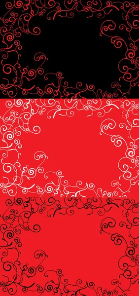 Vector red ornate backdrop — Stock Vector