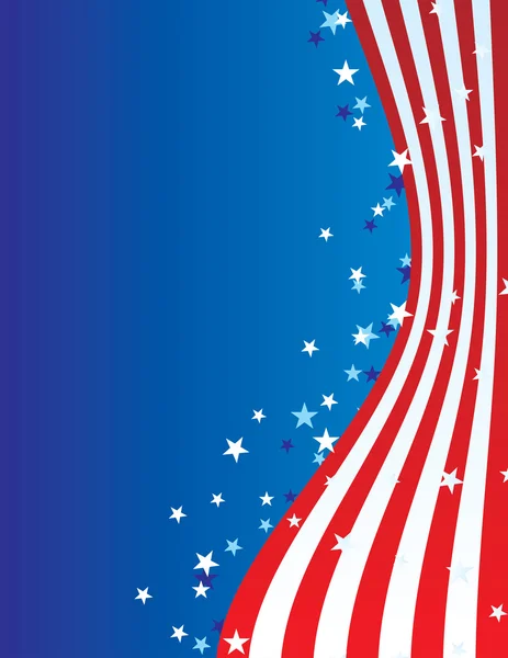 愛国的なアメリカの7月のベクトル — ストックベクタ