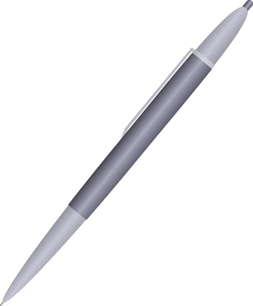 Grey pen — Stock Vector