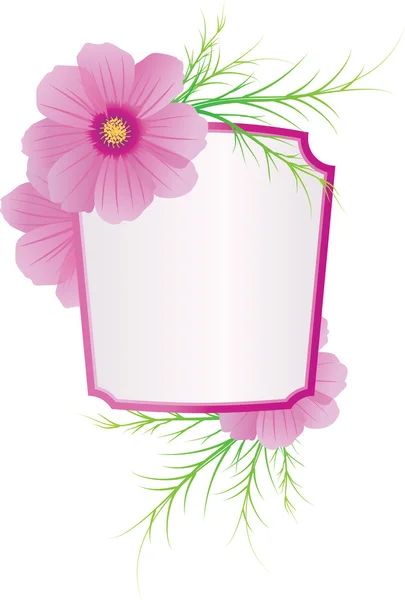 Image vectorielle bannière cosmétique jolie rose — Image vectorielle