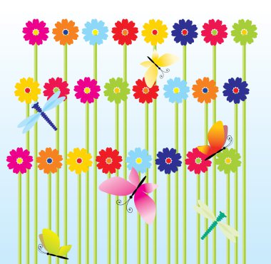 Kelebekler arka plan ile yaz