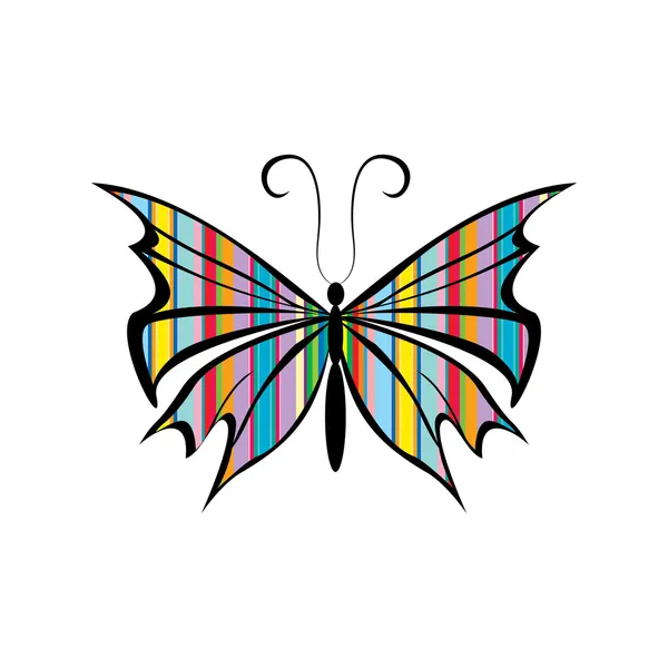 Papillon coloré — Image vectorielle