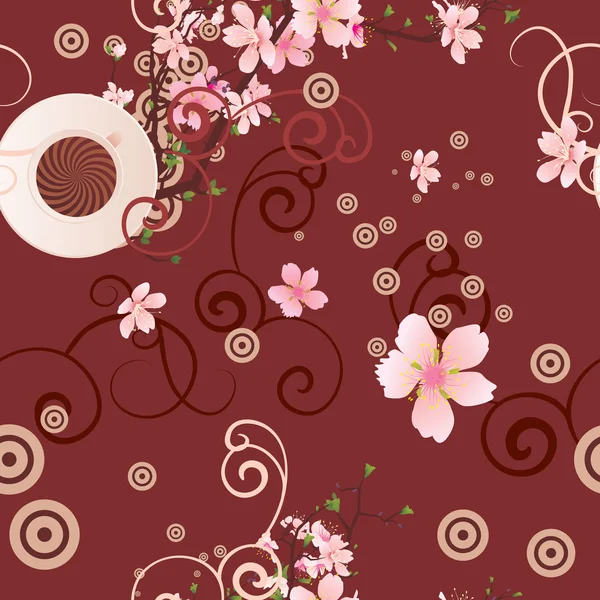 Bordure de fleurs colorées — Image vectorielle