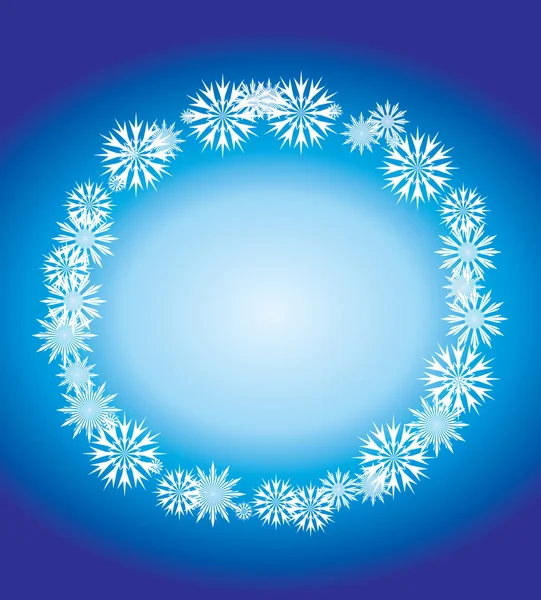 Illustration de carte de flocon de neige vintage Noël — Image vectorielle
