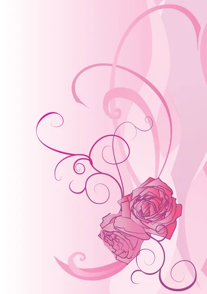 Banner de flores — Vector de stock