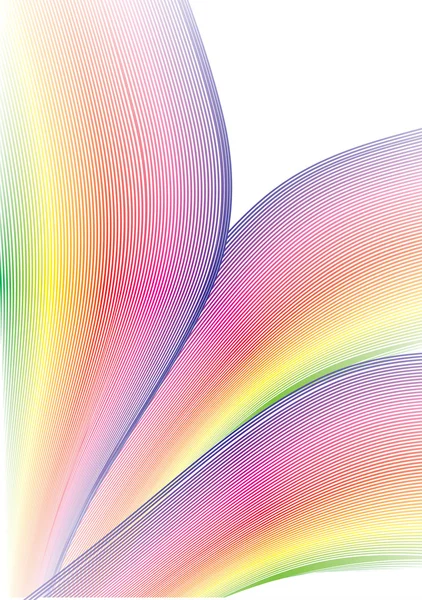 Rainbow květina makro vektor — Stockový vektor