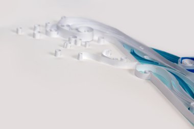 Mavi kağıt quilling