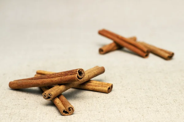 Small sticks of cinnamon bark — Stock Photo, Image