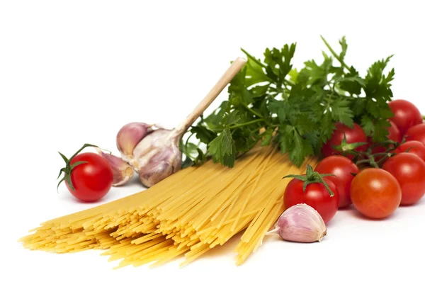 Spaghetti preparation — Stock Photo, Image