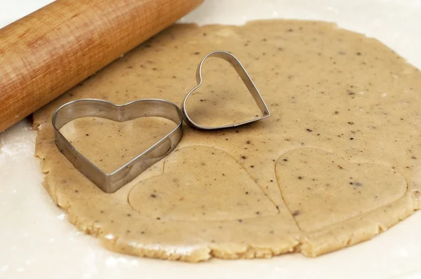 çerez kesici kalp yakın çekim