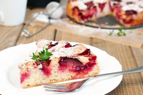 Torta di prugne — Foto Stock