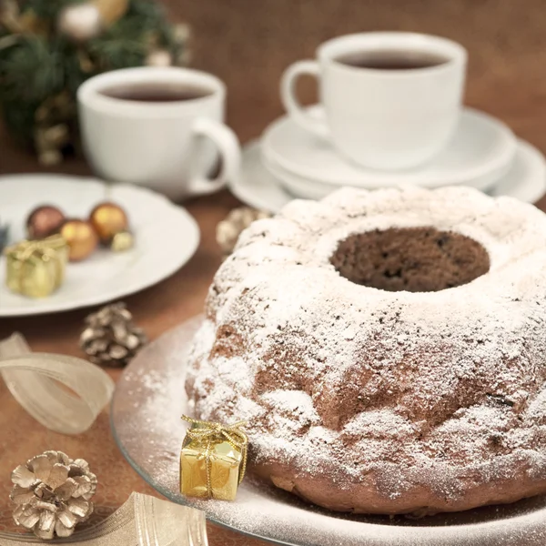 Cenário de mesa de Natal — Fotografia de Stock