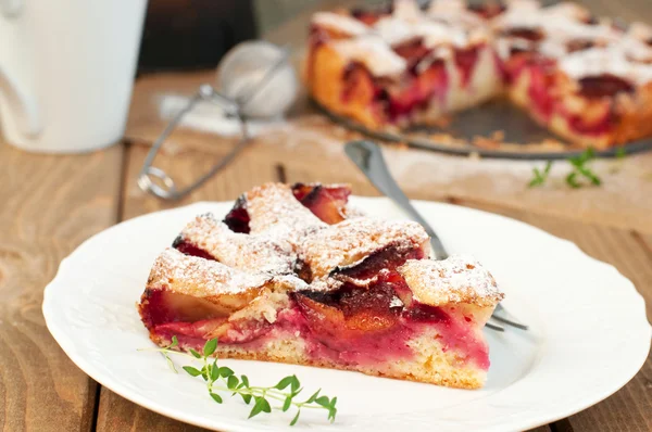 Torta di prugne — Foto Stock