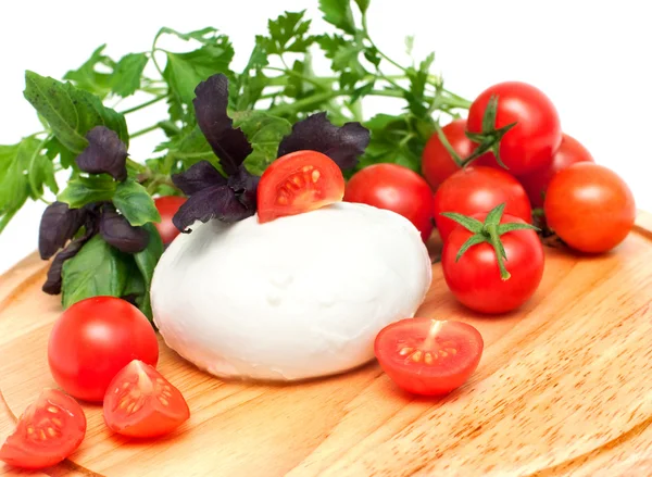 Mozzarella for salad — Stock Photo, Image