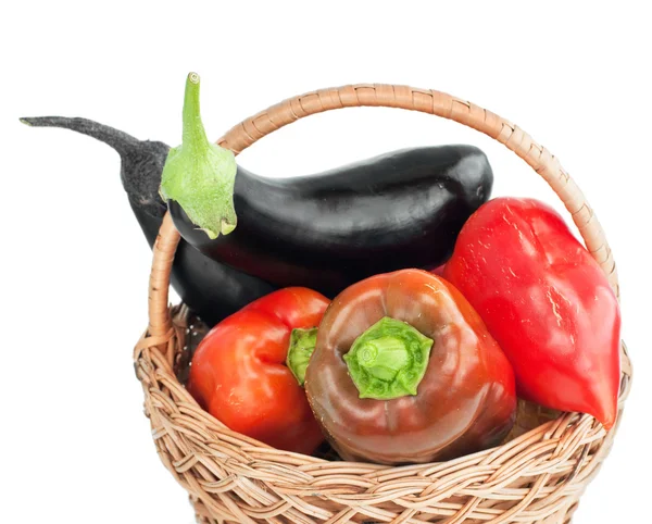 Basket with vegetables — Stock Photo, Image