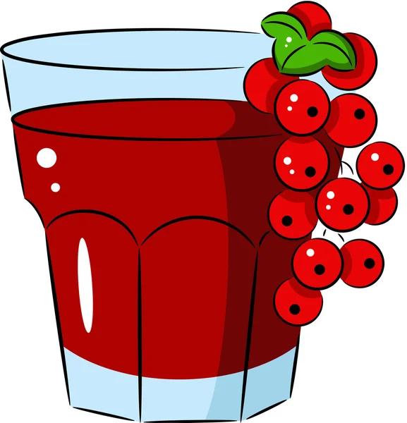 Vaso de jugo — Vector de stock