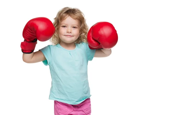 Boxing girl — Stock Photo, Image