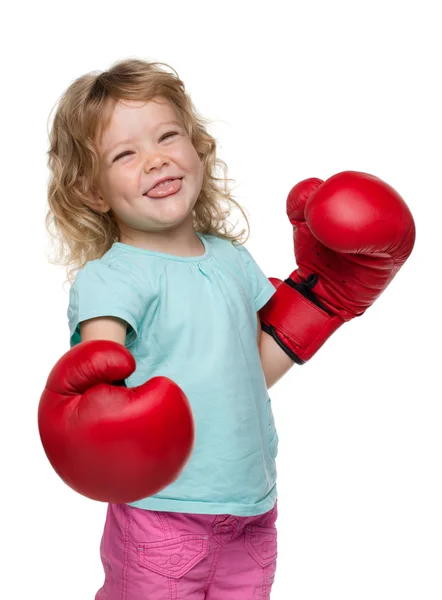 Dziewczyna bokserska — Zdjęcie stockowe