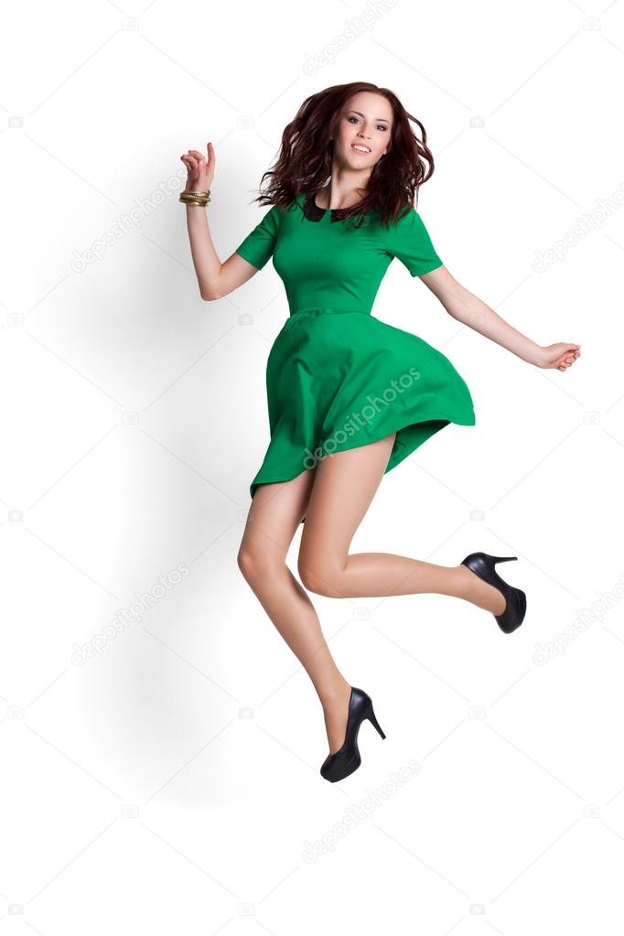 Jumping woman