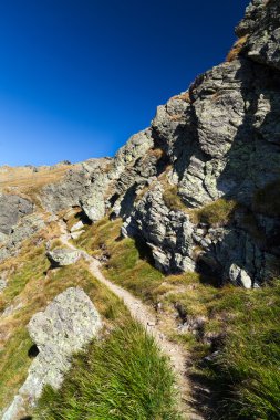 dağ yolu ile peyzaj