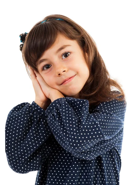 Pequena menina sonolenta — Fotografia de Stock