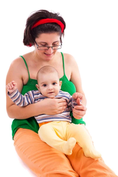 Mãe e filho felizes — Fotografia de Stock