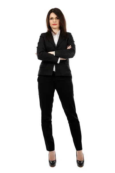 Full length pose of young businesswoman — Stock Photo, Image