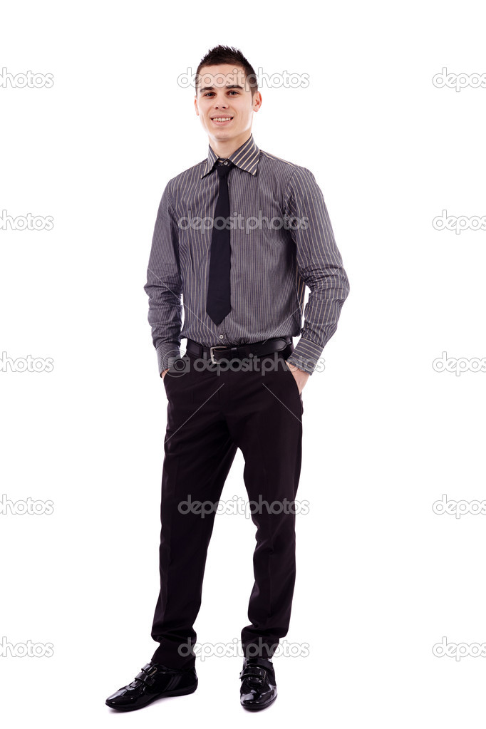 Full length of young businessman