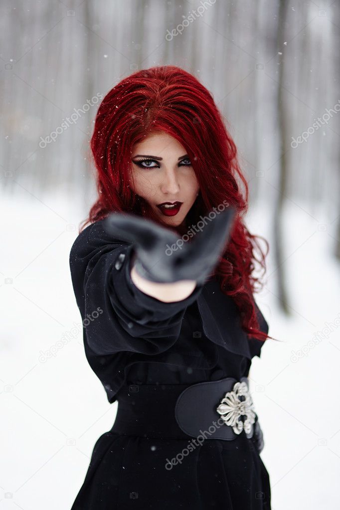 Gothic Redhead Woman Stock Photo Image By C Xalanx 25423551
