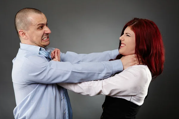 Argomento violento tra colleghi — Foto Stock