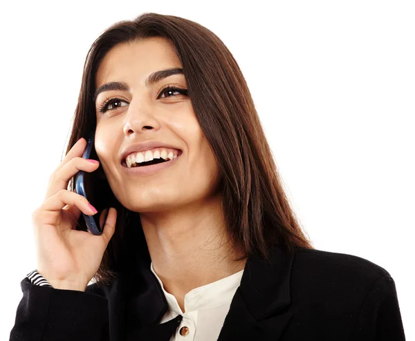 Empresaria árabe hablando por celular — Foto de Stock