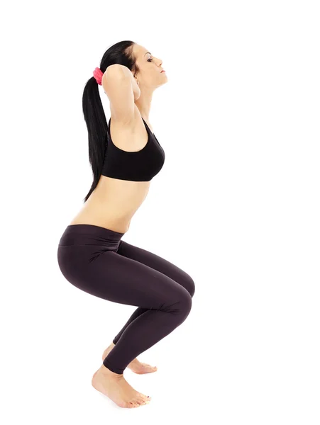 Fitness lady stretching — Stock Photo, Image