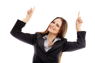 bir şey işaret cazip iş kadını