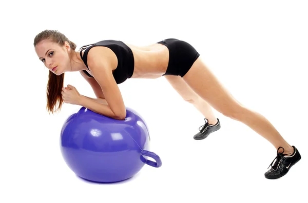 Lady working out — Stock Photo, Image