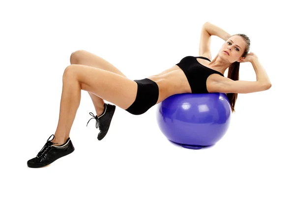 Lady working out — Stock Photo, Image