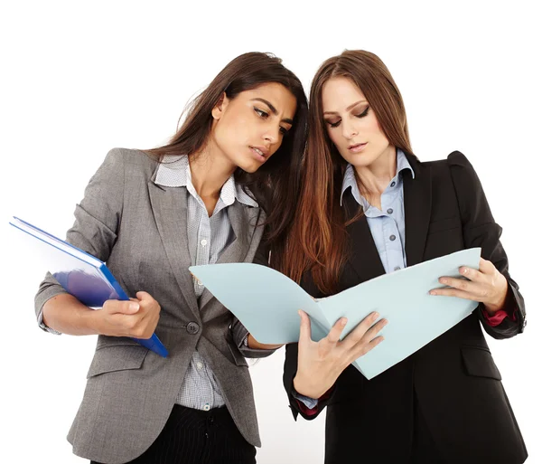 Businesswomen looking to documents — Stock Photo, Image